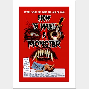 Classic Horror Movie Poster - How to Make a Monster Posters and Art